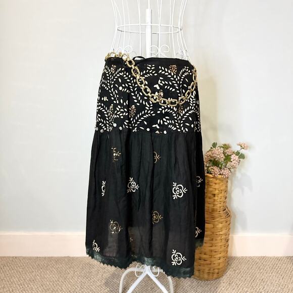 The perfect fairy vintage y2k black midi skirt - Picture 6 of 7